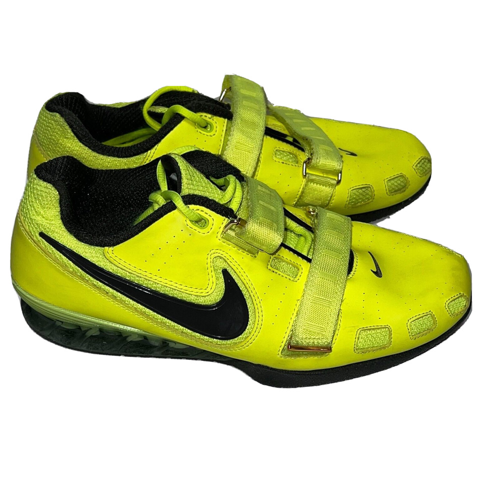 Nike Romaleos 2 Weightlifting Shoes Mens Size 11 Volt Green Black 476927-730